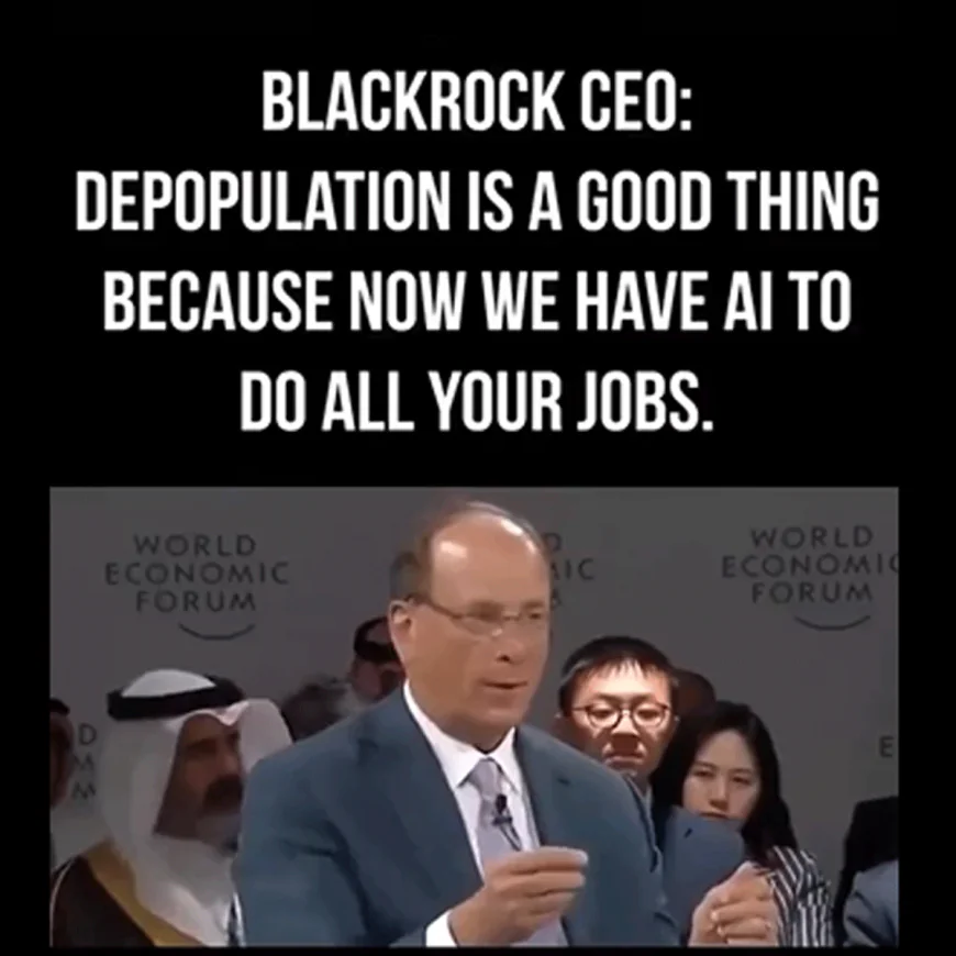 BlackRock CEO Larry Fink Signals Population Decline and AI future